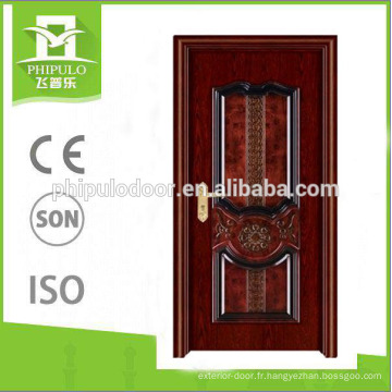 Phipulo prix concurrentiel mélamine porte en bois antique conception de la porte principale